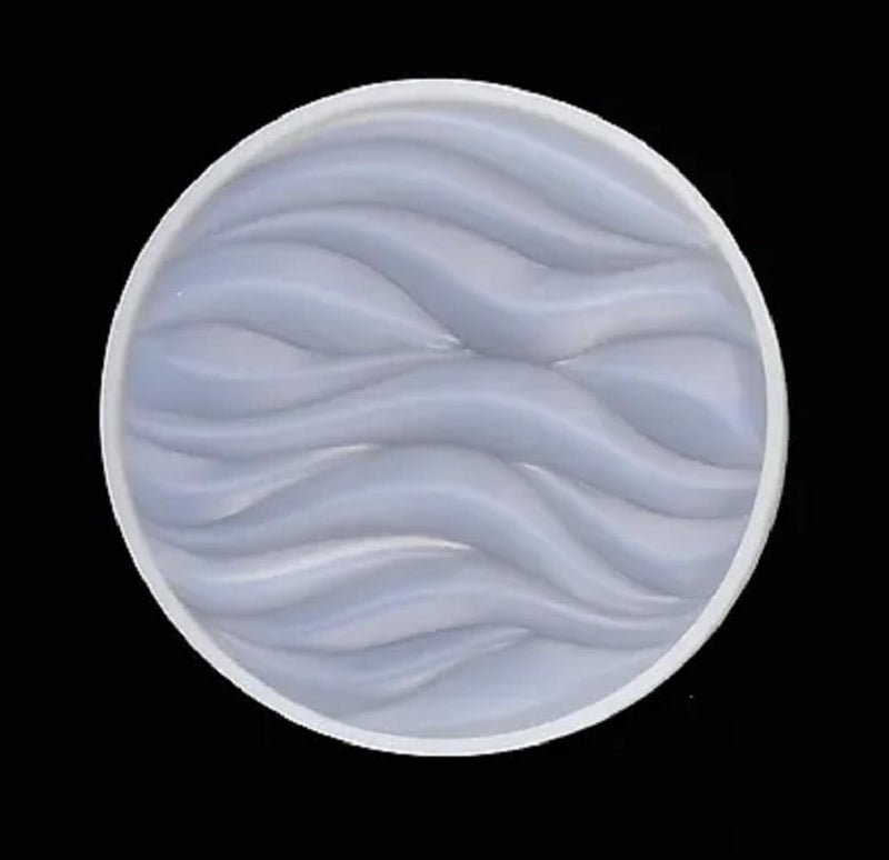 Snoogg SNOOGG ™1 Pack 10CM 3D-Depth Heavy Duty Coaster Design 3D Silicone Molds for Epoxy Resin Casting for Event, Resin Art Casting, Epoxy, Wedding,Valentine,Anniversary Gift  - Image 2