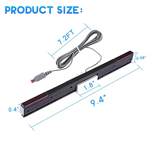Xahpower 2 in 1 Accessories Bundle Kits for Wii, Wired Infrared Ray Sensor Bar and Wii to hdmi Converter Compatible with Nintendo Wii - Image 5