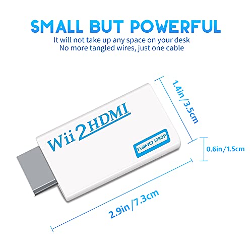 Xahpower 2 in 1 Accessories Bundle Kits for Wii, Wired Infrared Ray Sensor Bar and Wii to hdmi Converter Compatible with Nintendo Wii - Image 4