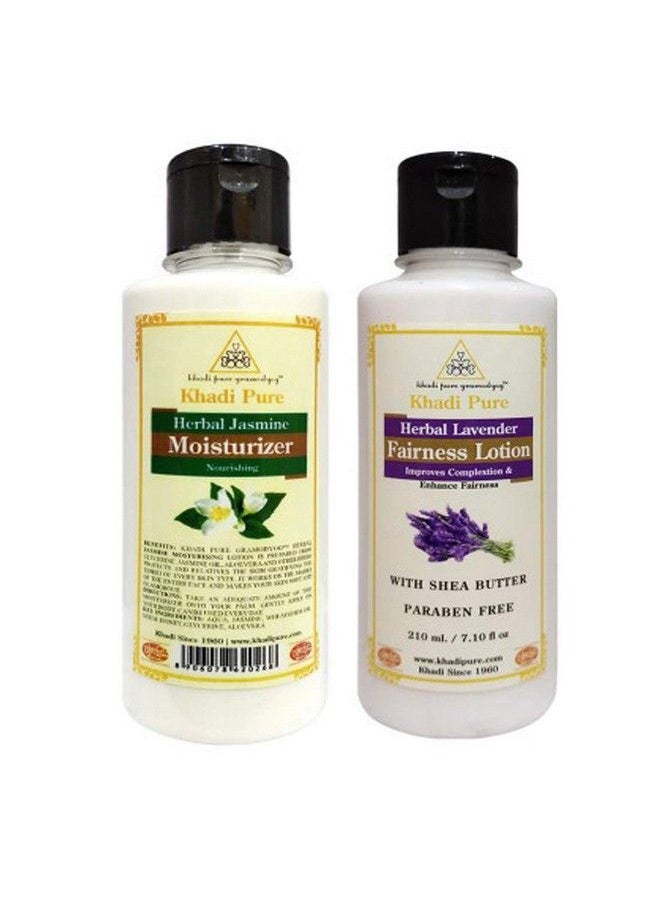 Khadi Pure - Jasmine & Lavender Sls Moisturizing Lotion 210 Ml (Pack Of 2) - Image 1