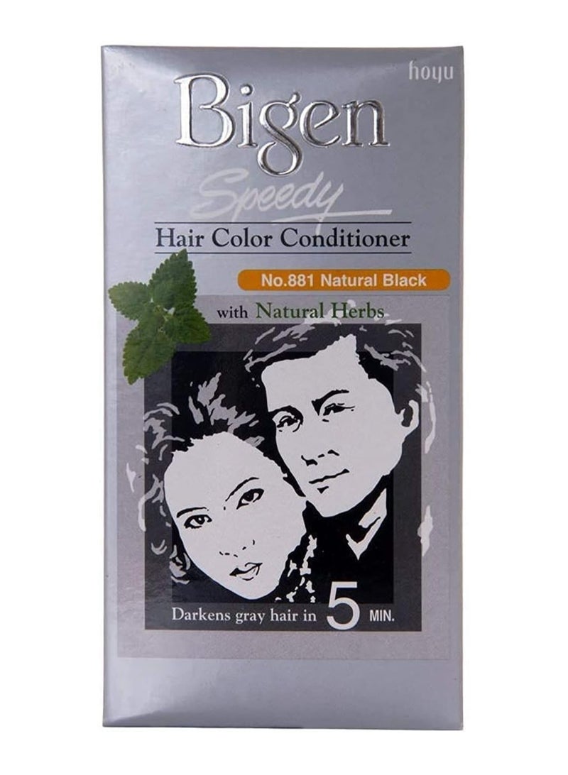 Bigen Speedy Hair Color No.881 Natural Black 80G