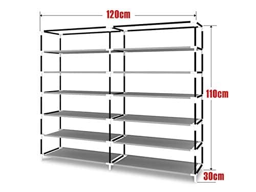 Storia STORIA Premium 12 Layer Shoe Rack with Cover Space-Saving Vertical Organizer with Dust-Proof Enclosure High-Capacity Multi-Tier Shoe Storage for Home, Closet, Entryway, and Bedroom - Image 4