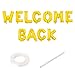 Ysqool Welcome Back Balloons Banner 16 Inch Gold Foil Mylar Balloons Welcome Back Office and Home Back to School Party Supplies for First Day of School HomecomingClassroomHome Decorations - Image 3