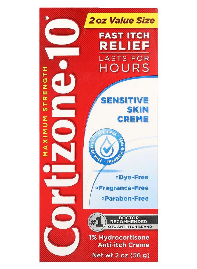 Maximum Strength Sensitive Skin Creme 2 oz (56 g)