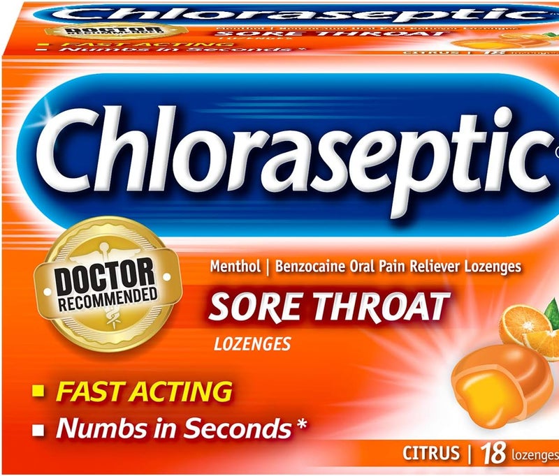 Chloraseptic Citrus Sore Throat Lozenges - Image 1
