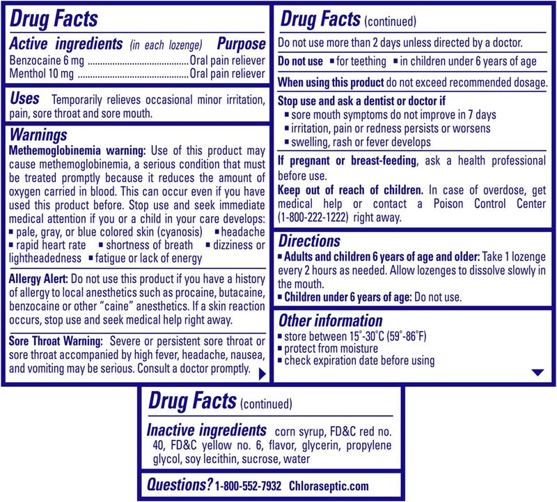 Chloraseptic Citrus Sore Throat Lozenges - Image 2
