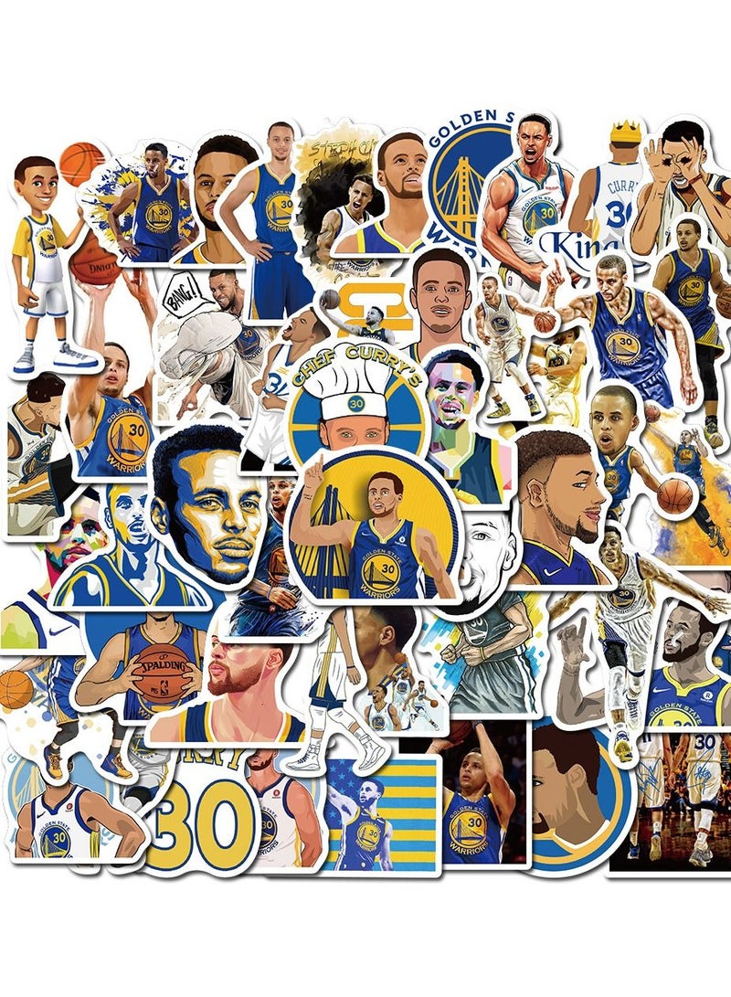 general 50-Piece Stephen Curry Cute Vinyl Waterproof Sticker