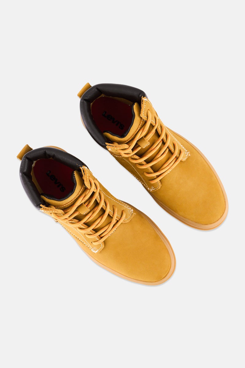 Levi's Women Camp 03 Lace Up Ankle Boots, Mustard  - Image 2