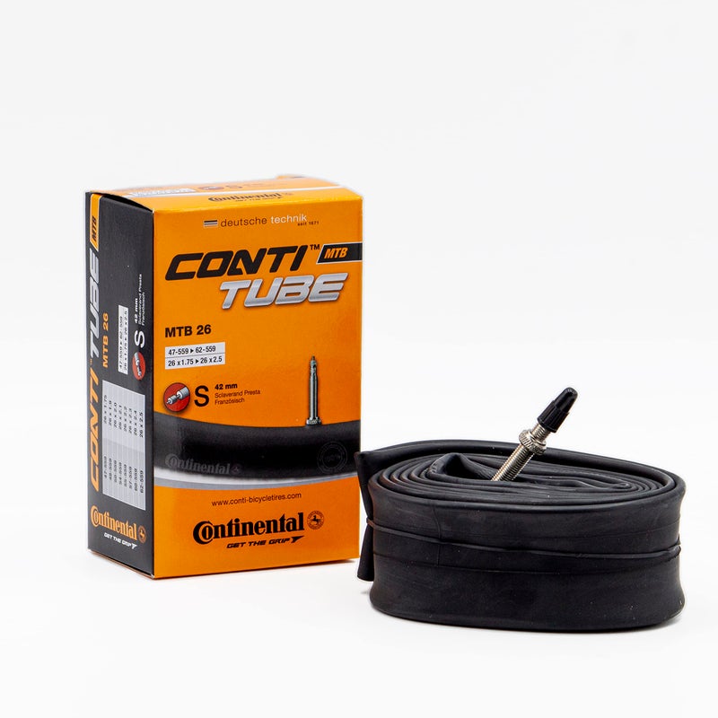 CONTINENTAL أنبوب دراجة كونتيننتال 26"، 1.75"/2.5" صمام بريستا 42 مم، أسود - Image 5