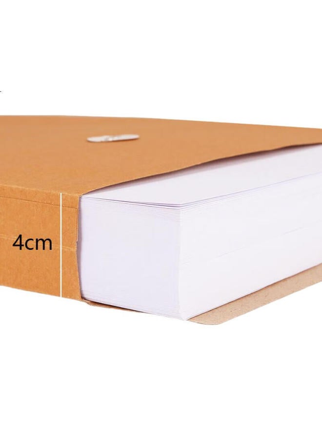 Simaa 25 Pieces Bid-Specific A4 Kraft Paper File Folders, 250G Thickened Version / 4Cm Side Width 6605 - Image 2