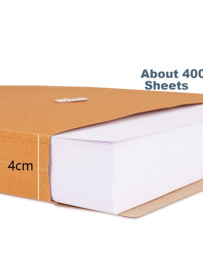 Simaa 25 Pieces Bid-specific A4 Kraft Paper File Folders, 250g Thickened Version / 4cm Side Width 6605 - Image 2