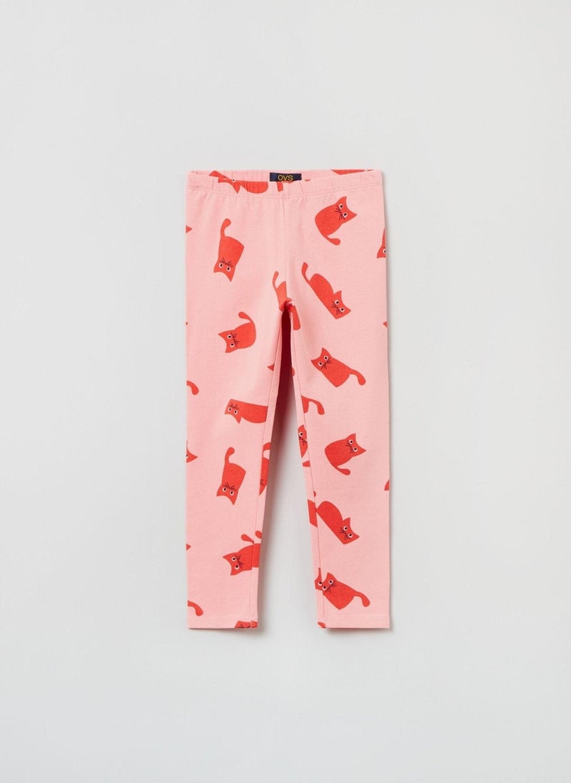 OVS Stretch Leggings With All-over Print - Image 1