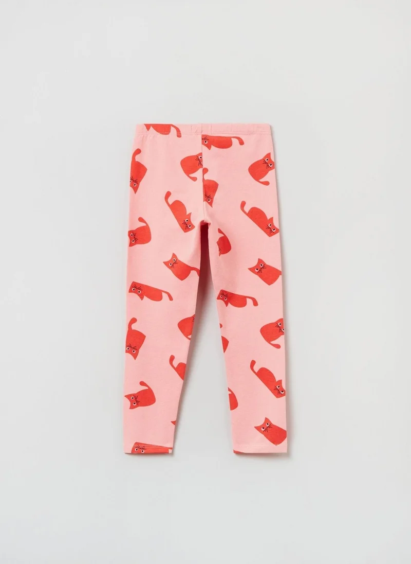 Ovs OVS Stretch Leggings With All-over Print