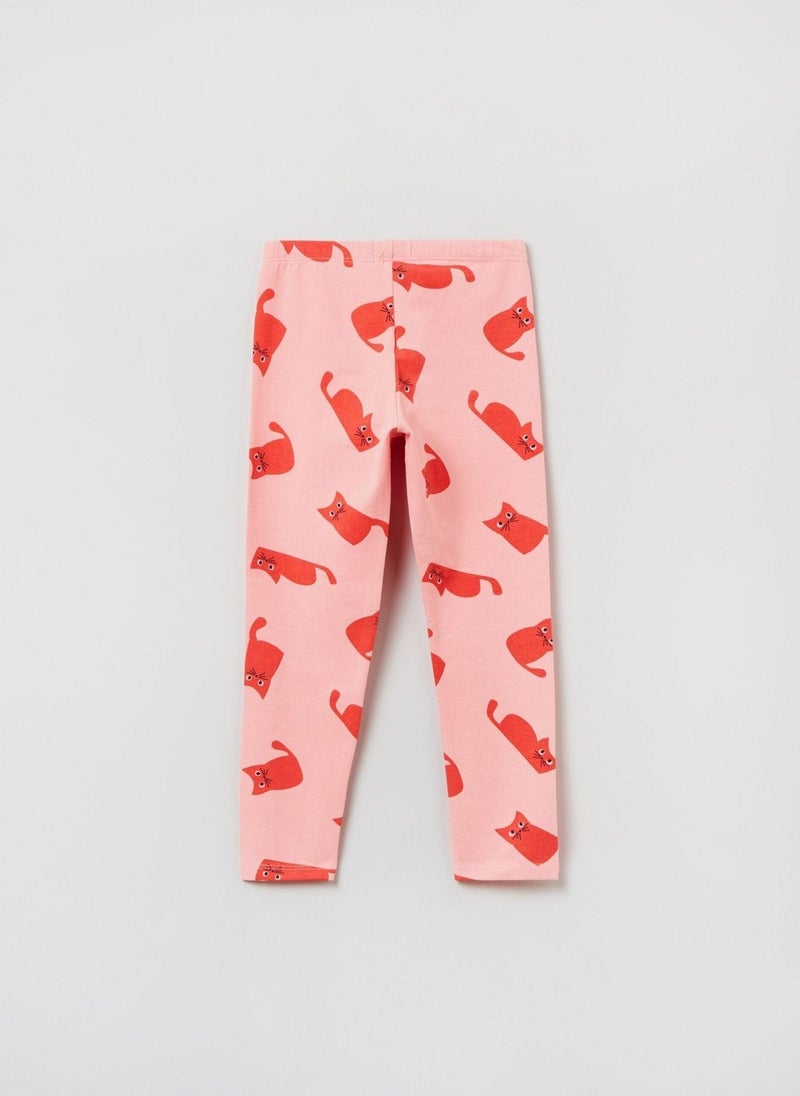 OVS Stretch Leggings With All-over Print - Image 2