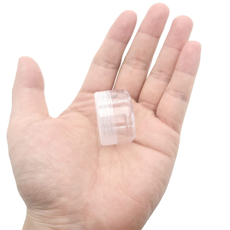 MYYZMY 30 Pcs Sample Containers  10 Gram Mini Sample Jars For Cosmetic  Eye Shadow  Multi Color Lid - Image 4