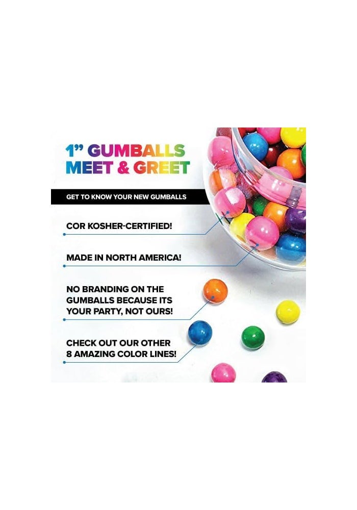 Candy Envy Shimmer White 1 Inch Gumballs - 2lb Bag with Approximately 113 Gumballs - Kosher Certified - Image 5