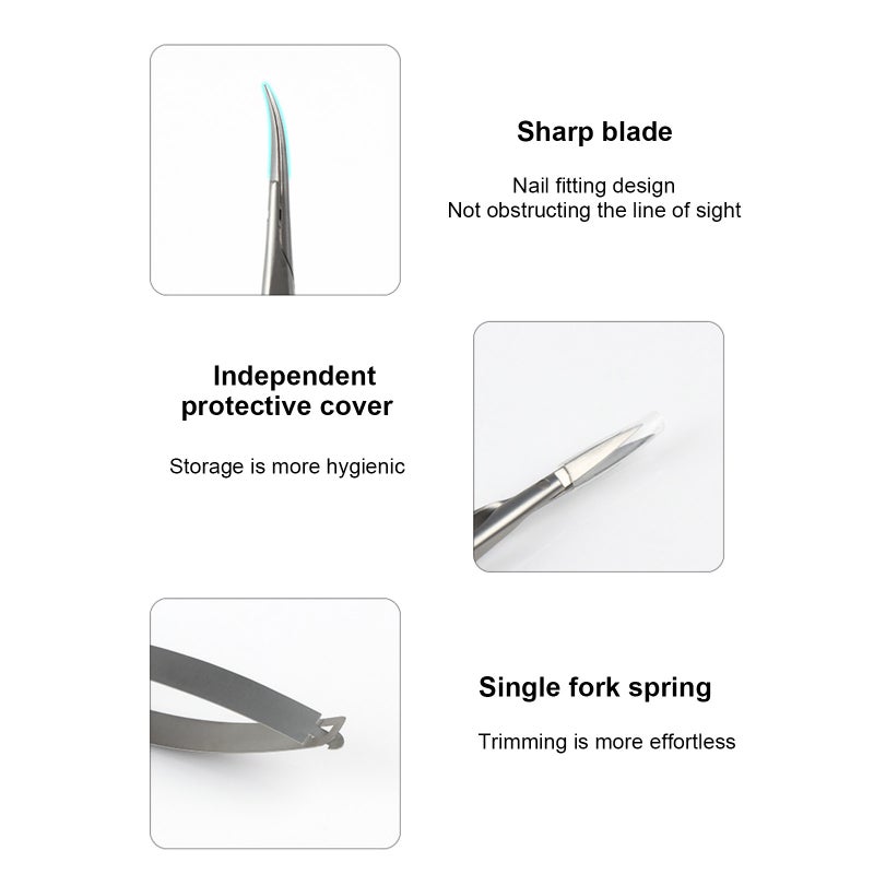Nail Cuticle Trimmer Stainless Steel Cuticle Nipper Russian Style Dead Skin Remover Manicure Tool - Image 5