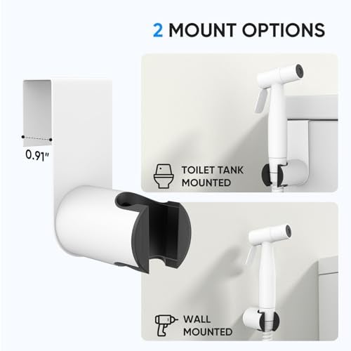 Arofa Matte White Bidet Sprayer for Toilet, Handheld Jet Sprayer Adjustable Water Pressure Muslim Shower with Bidet Hose, Bidets Faucet for Existing Toilets Cloth Diaper Spray for Baby/Feminine Wash - Image 5