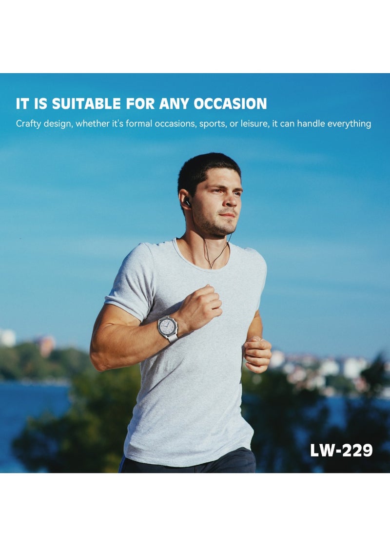 Lenyes - Lenyes LW-229 Smart Watch with Bluetooth Calling Function,1.39 inch high-definition touch screen, Memory 128M , suitable for iPhone/Android, IPX67 WATERPROOF - Image 1