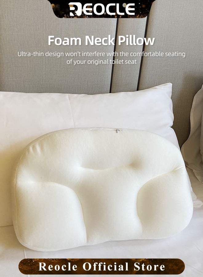 Deep Sleep Pillow with Ergonomic Contour Design & Provides Neck Support & Shoulder Pain Relief All-round Sleep Pillow for Side & Back Sleepers