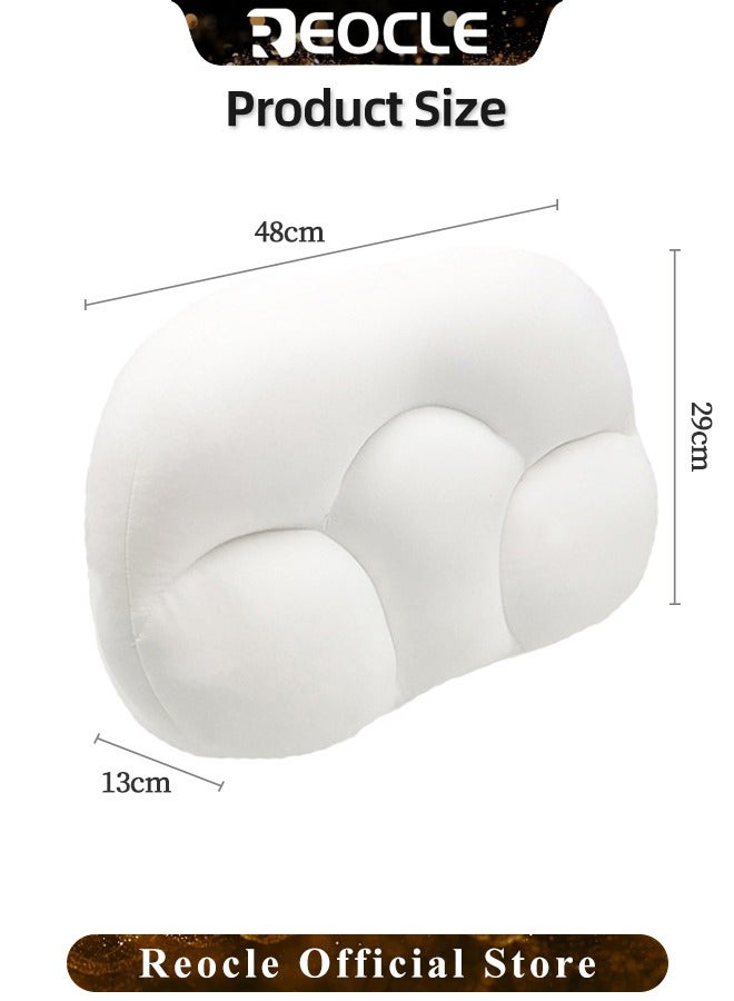 Deep Sleep Pillow with Ergonomic Contour Design & Provides Neck Support & Shoulder Pain Relief All-round Sleep Pillow for Side & Back Sleepers