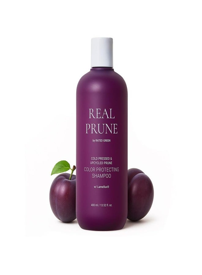 RATED GREEN Real Prune Cold Press Color Protecting Shampoo w. Upcycled Prune | Shampoo for Color-Treated Hair | Lamellux | Silicone-Free, Preservative-Free | Korean Hair Care 13.52 fl oz - Image 1
