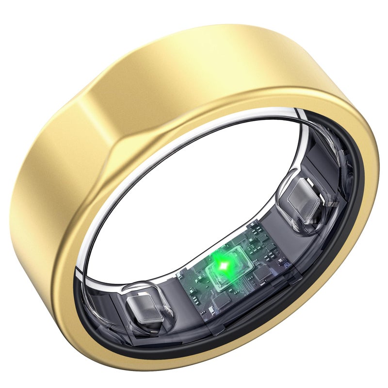 SEEKZERO Smart Ring for Women Men - Titanium Health Fitness Tracker Ring with Heart Rate, Step Counting, Calories, Sleep & Stress Monitor for iPhone and Android, No Subscription Fee (Rose Gold, 8) - Image 1