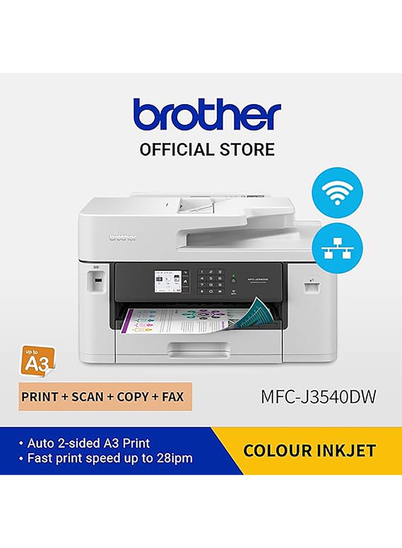 بروذر MFC-J3540DW طابعة نافثة للحبر للأعمال سريعة وفعالة من حيث التكلفة مع وظائف A3 كاملة - Image 3