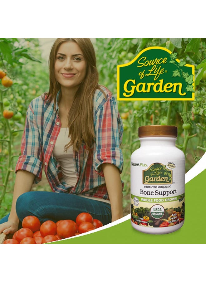 Natures Plus Natures Plus Source ofLife Garden Organic Bone Supplement With Algaecal   1000 Mg   Calcium, Magnesium   120 Vegan Capsules (30 Servings)  - Image 4