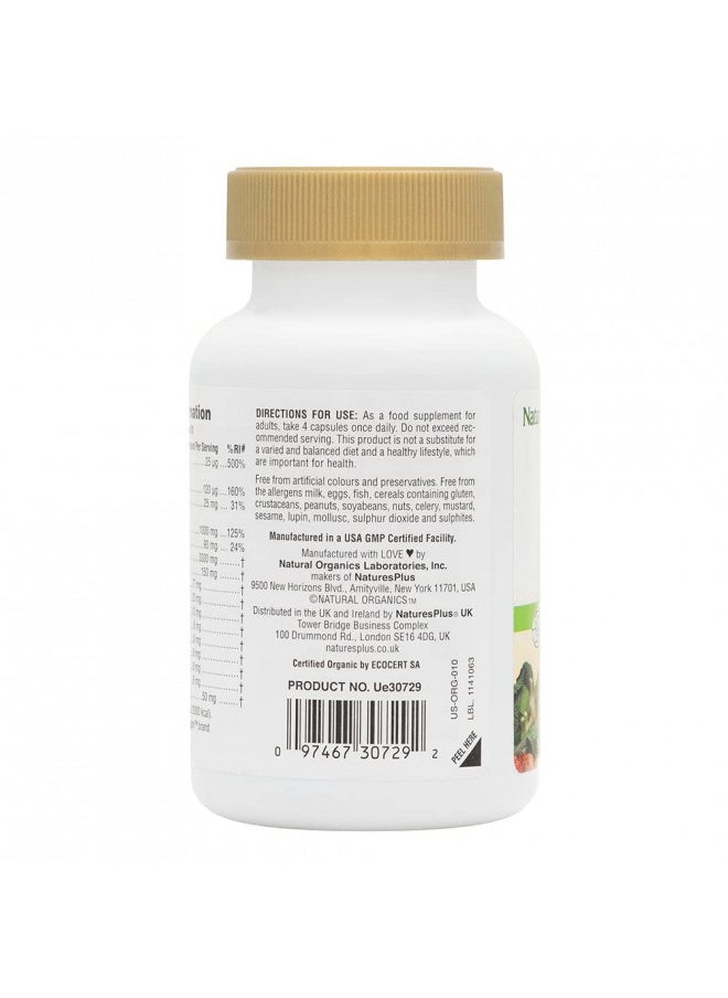 Natures Plus Natures Plus Source ofLife Garden Organic Bone Supplement With Algaecal   1000 Mg   Calcium, Magnesium   120 Vegan Capsules (30 Servings)  - Image 3