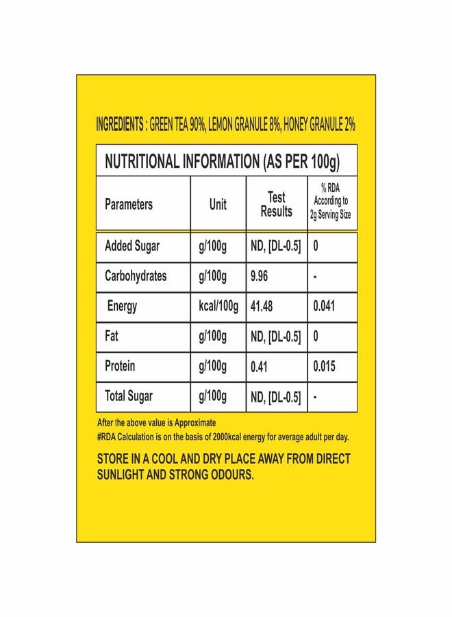 Pansari Green Tea with Lemon & Honey – 25 Premium Tea Bags | Enriched with Vitamin C | Detox & Immunity Booster | 42.5g | Refreshing & Antioxidant-Rich Herbal Tea - Image 3