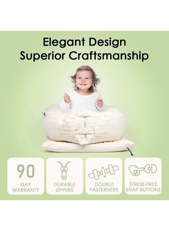 MEXXI Corduroy Baby Nest Cover for Dockatot Deluxe+ Docks | MEXXI Hypoallergenic Cotton Newbon Lounger Cover (Cover Only) (Beige) - Image 4
