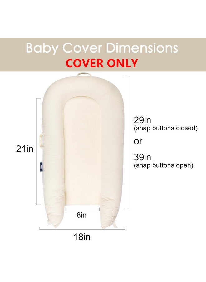 MEXXI Corduroy Baby Nest Cover for Dockatot Deluxe+ Docks | MEXXI Hypoallergenic Cotton Newbon Lounger Cover (Cover Only) (Beige) - Image 1