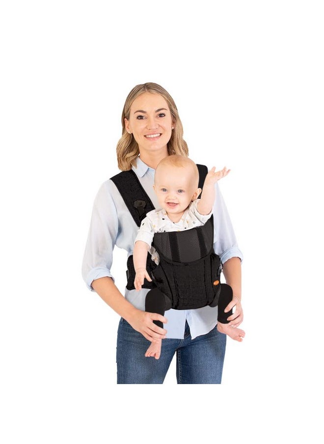 dreambaby Dreambaby Manhattan Adjustable 3 in 1 Position Baby Carrier - IHDI Approved Hip Healthy - Newborns Toddlers up to 33lbs - Fits for Most Adult Sizes - Black - Model L296  - Image 3