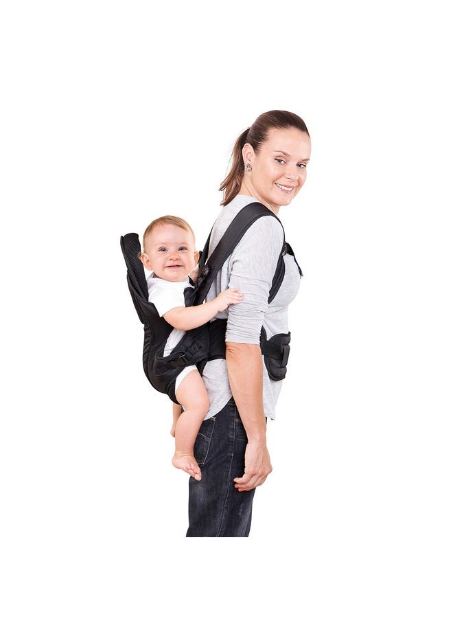 dreambaby Dreambaby Manhattan Adjustable 3 in 1 Position Baby Carrier - IHDI Approved Hip Healthy - Newborns Toddlers up to 33lbs - Fits for Most Adult Sizes - Black - Model L296  - Image 4