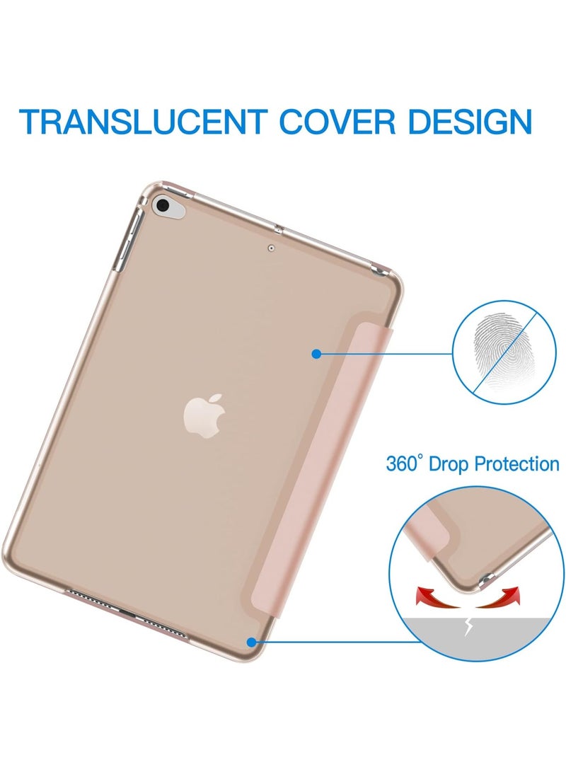 erorex iPad 5 MINI Case – Slim Smart Cover with Stand (Rose Gold) - Image 4
