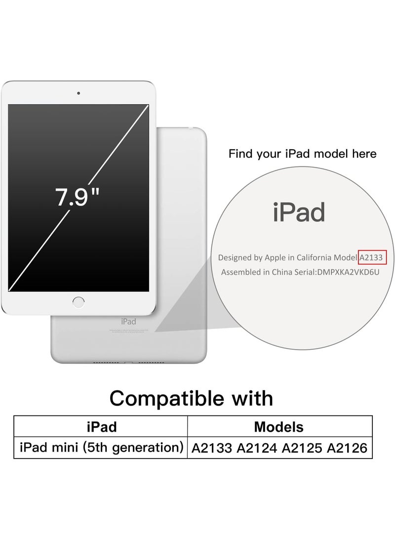 erorex iPad 5 MINI Case – Slim Smart Cover with Stand (Rose Gold) - Image 2