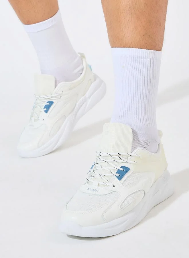 ستايلي اكتيف حذاء محبوك للجري برباط غلق