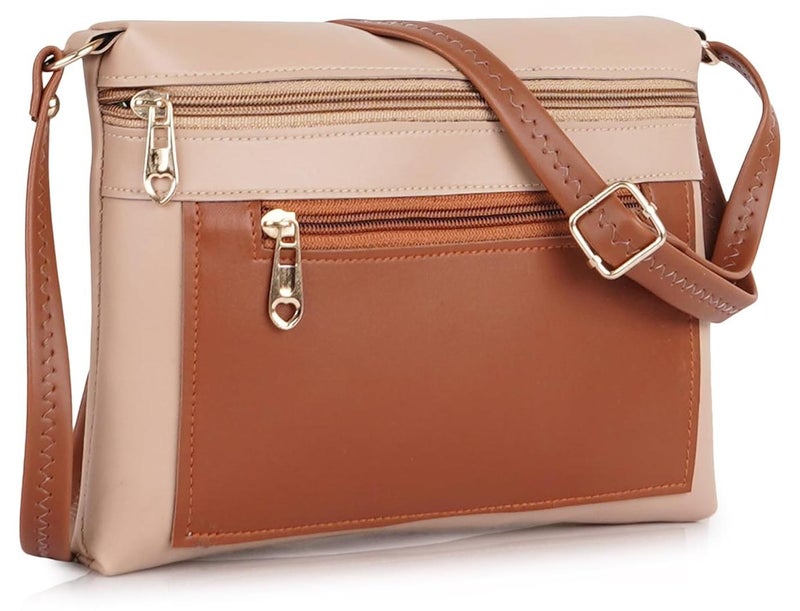 Daniel Clark حقيبة كتف عصرية متعددة الجيوب بسحاب | حقيبة سفر جانبية | حقيبة سلاينغ | حقيبة مراسلة مع حزام قابل للتعديل (23 × 17.7 × 5 سم) - Image 1