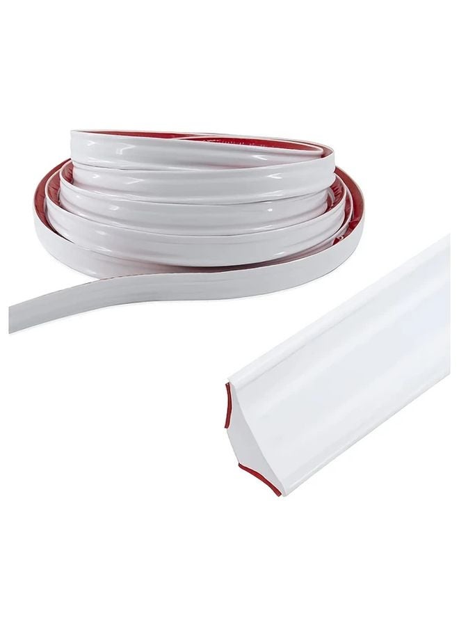 Self Adhesive PVC Corner Trim White 19x13mm 3m Wall Floor Edge Molding - Image 2
