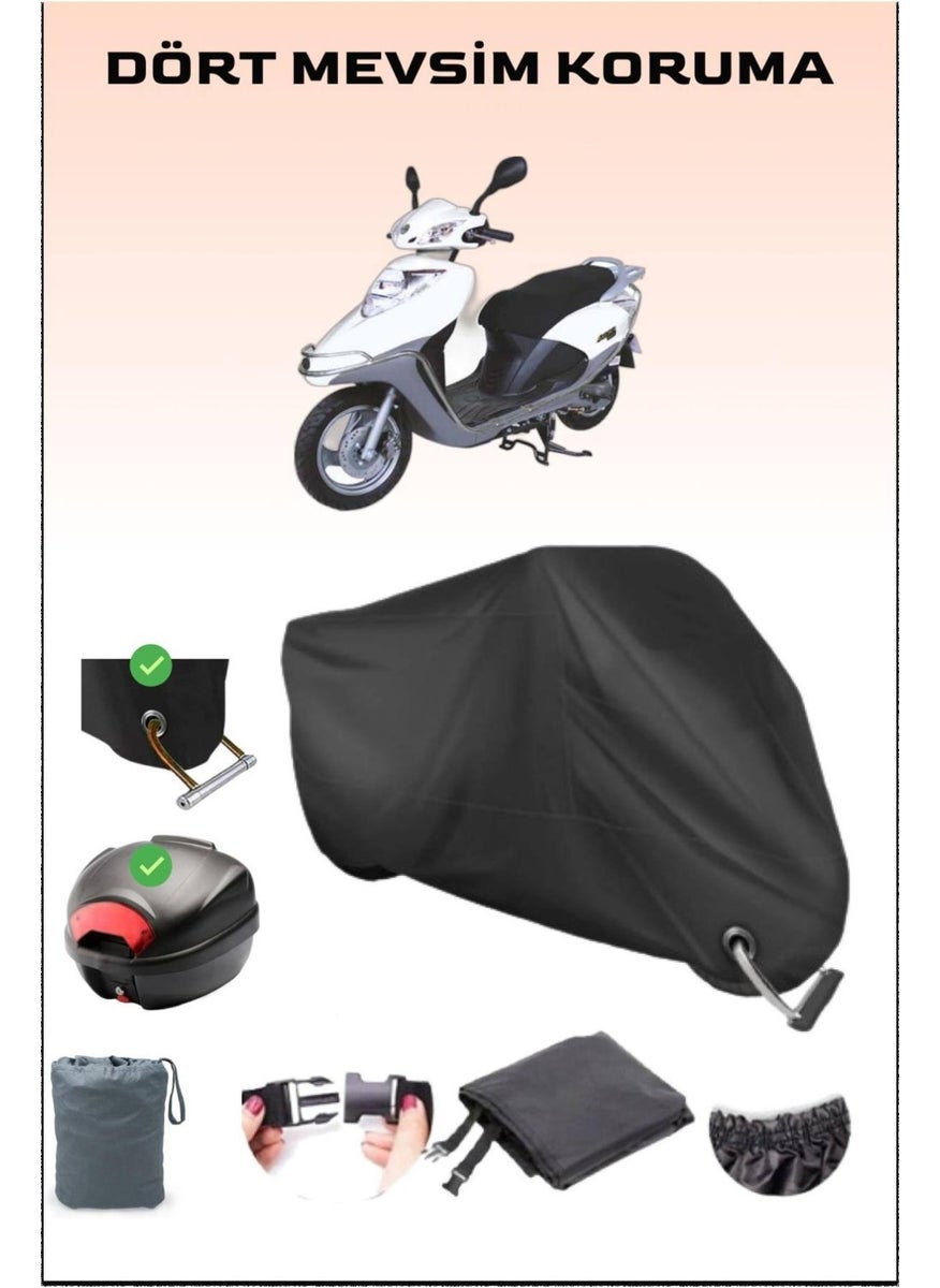 Breen Arora Ar 50 Special Rear Bag And Lock Compatible Black Motorcycle Canvas, Safe  - Image 1