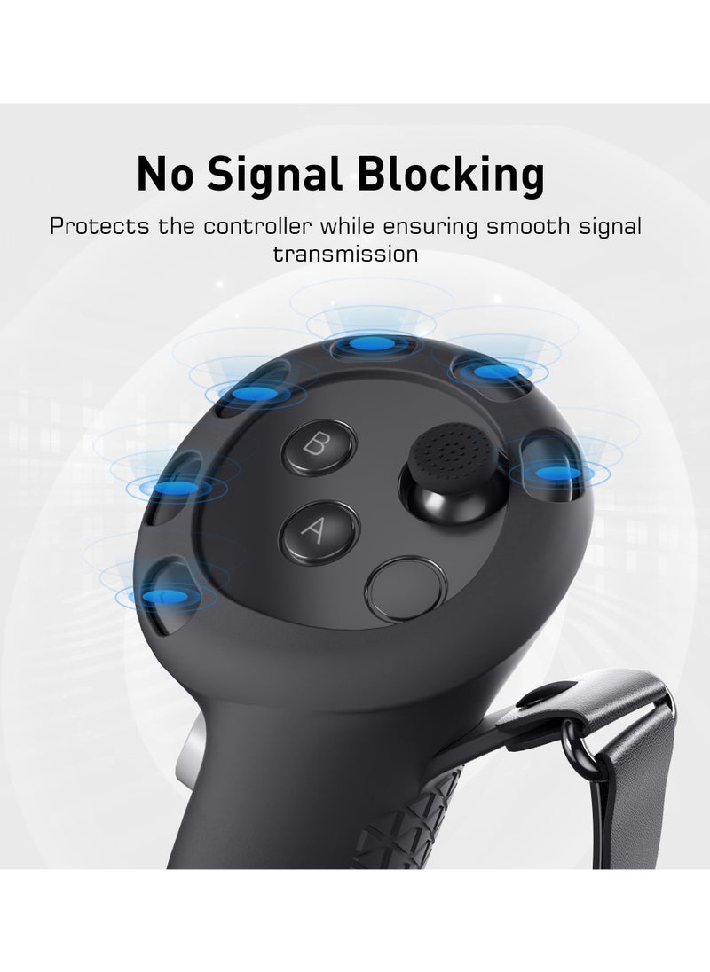 XICEN - Silicone Grips Protective Cover for Oculus Quest 3, Cover for Meta Quest 3 Accessories (Black) - Image 1