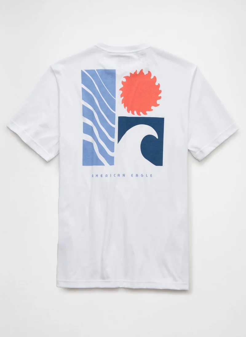 امريكان ايجل Graphic Logo Crew Neck T-Shirt