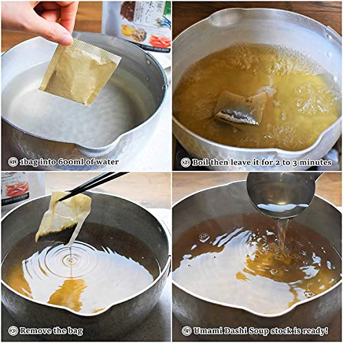 Chaganju Dashi Stock, Dashi Packet – Ramen Broth, Miso Soup, Udon, Shabu Shabu & Hot Pot Soup Base – Rich Umami Flavor, 8 Carefully Selected Ingredients – Authentic Japanese Umami Dashi, Made in Japan, 8g × 15pacs - Image 5