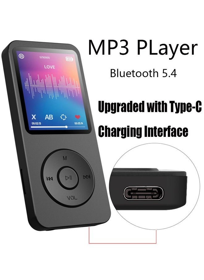 LEXIN MP3 Player 16GB with Portable HiFi Lossless Sound MP3 Mini Music Player Voice Recorder E-Book HD Screen 1.8 inch Black Support up to 128GB（Earphone not Included）  - Image 2