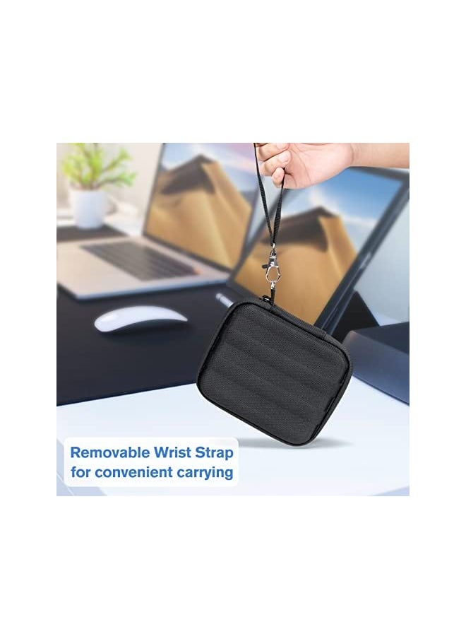 Procases - ProCase Carrying Case for Samsung T7 Shield External SSD with 2 Cable Ties, Hard EVA Shockproof Storage Travel Organizer for T7 Shield Portable Solid State Drive USB 3.2 1TB 2TB -Black - Image 1