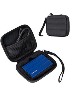 ProCase Carrying Case for Samsung T7 Shield External SSD with 2 Cable Ties, Hard EVA Shockproof Storage Travel Organizer for T7 Shield Portable Solid State Drive USB 3.2 1TB 2TB -Black