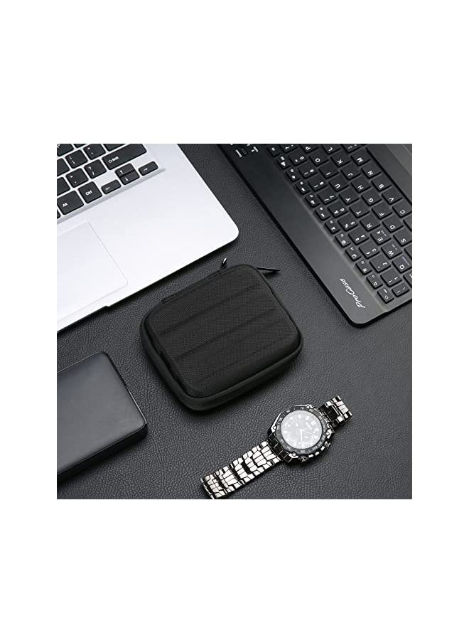 Procases - ProCase Carrying Case for Samsung T7 Shield External SSD with 2 Cable Ties, Hard EVA Shockproof Storage Travel Organizer for T7 Shield Portable Solid State Drive USB 3.2 1TB 2TB -Black - Image 1