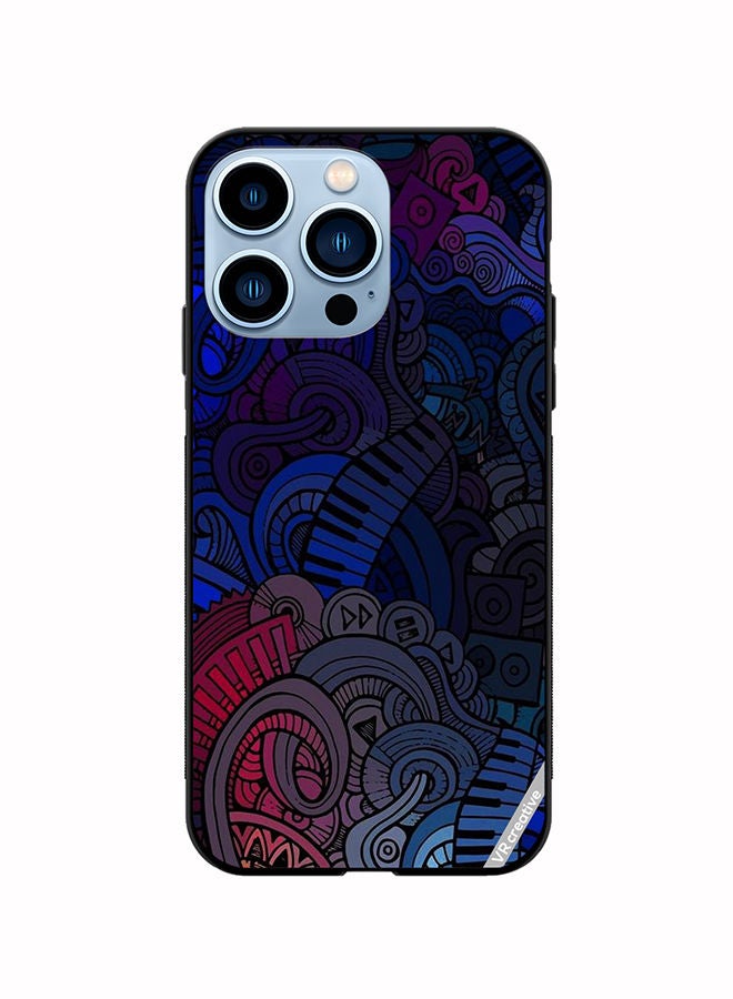 VR CREATIVE Protective Case Cover For Apple iPhone 14 Pro Max Music Design Multicolour - Image 1