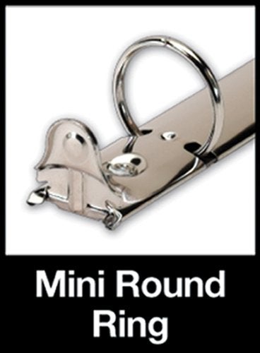 Tops Cardinal Mini Round Ring Binder, 1-Inch, 8-1/2-Inch x 5-1/2-Inch, Black (07201) - Image 5